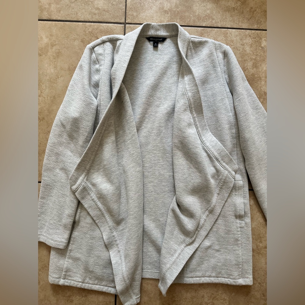 Banana Republic, gray cardigan